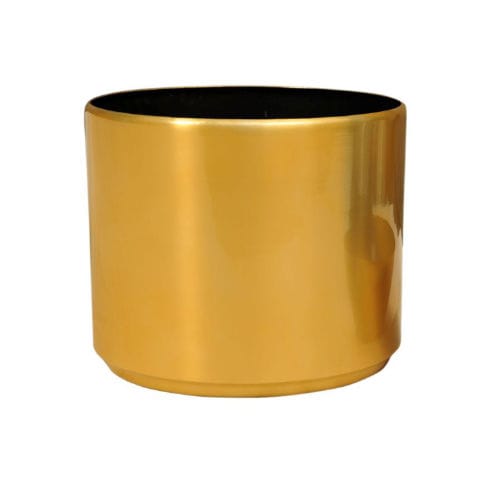 GOVER ALUMINIUM  GOLD PLANTER 38CM X 38CM
