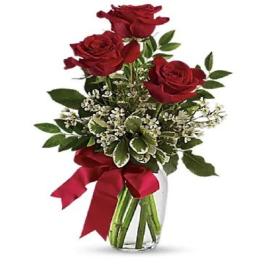3 Red Rose Bouquet